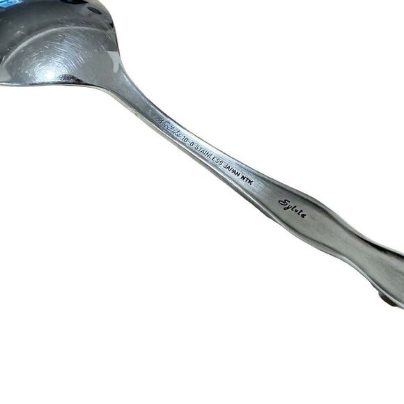 Noritake 18-8 Stainless Japan NTK Sylvia Flatware Silverware Place Soup Spoon 3 - Picture 3 of 4